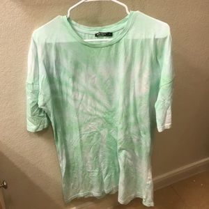 Nasty Gal Green T-shirt Dress (Size Small)